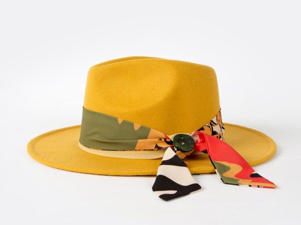 Yellow Fedora Hat