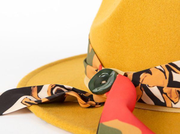 Yellow Fedora Hat