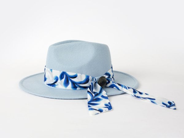 Light Blue Fedora Hat
