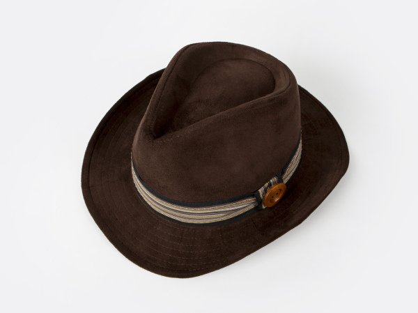 Brown Nubuck Cowboy Hat