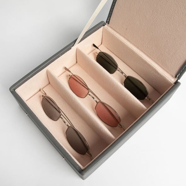 3 Piece Glasses Box Gray